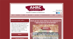 Desktop Screenshot of ahrcsuffolk.org